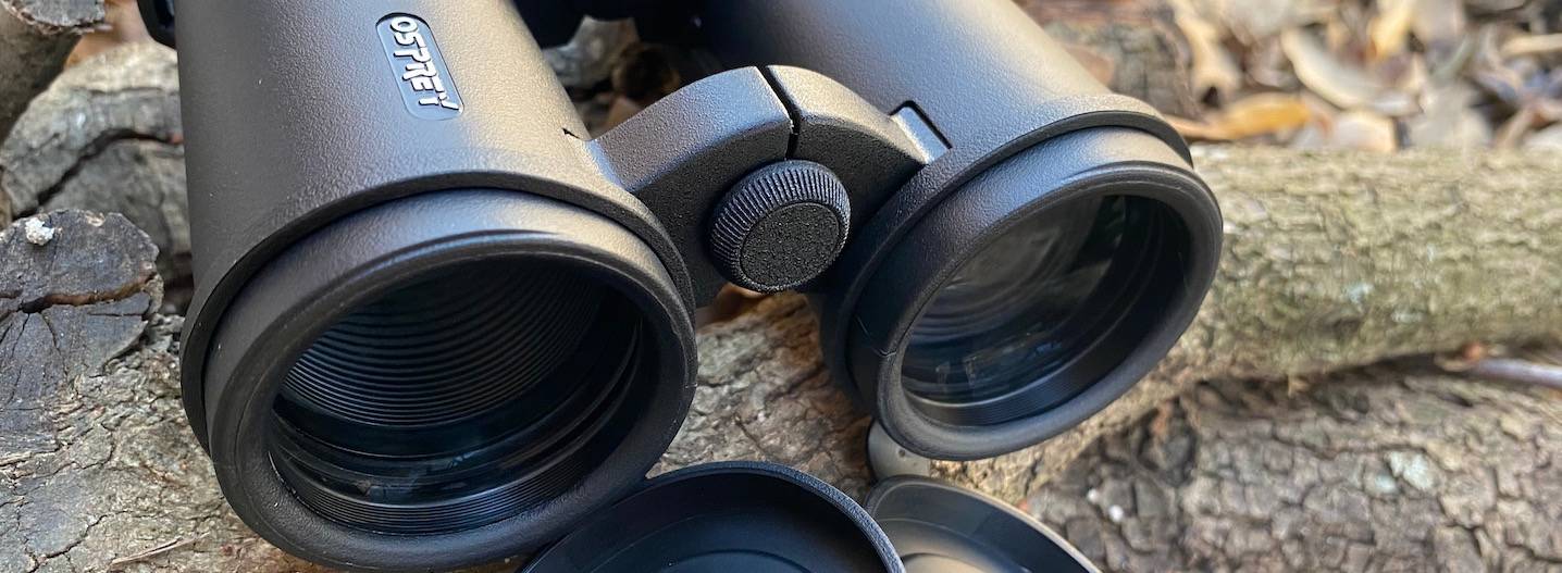 2021 Black 10x42 Binoculars On Log