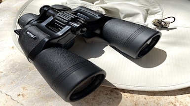 Osprey Global 10-22x50 Binoculars outside
