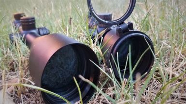 Two Scopes On Grass